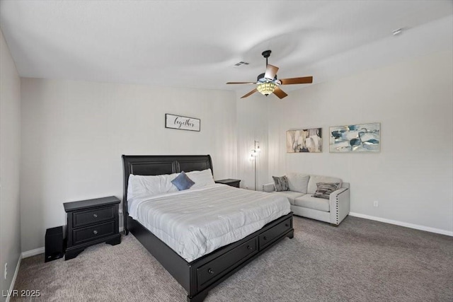 7012 Geese Gathering St, North Las Vegas, NV 89084 - bedroom with carpet flooring and a ceiling fan