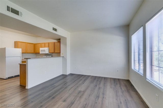 2030 Rancho Lake Dr Unit 201, Las Vegas, NV 89108 - unfurnished living room with wood finished floors and baseboards