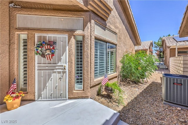 4770 Big Draw Dr, North Las Vegas, NV 89031 - entrance to property with stucco siding