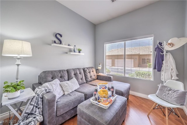 4770 Big Draw Dr, North Las Vegas, NV 89031 - living room with wood finished floors and baseboards