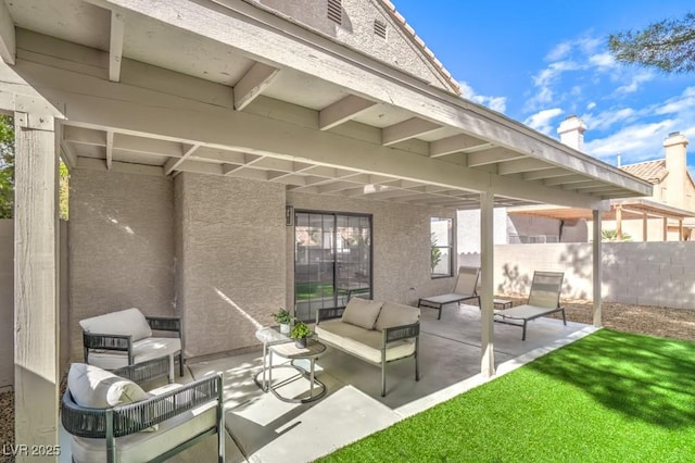 10009 Coral Sands Dr, Las Vegas, NV 89117 - view of patio featuring outdoor lounge area