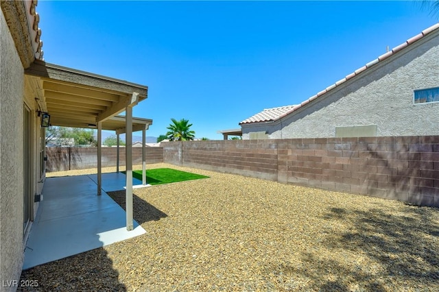 3622 Covewick Dr, North Las Vegas, NV 89032 - fenced backyard featuring a patio area