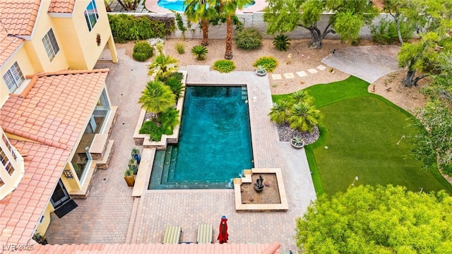 7428 Doe Ave, Las Vegas, NV 89117 - bird's eye view of a pool