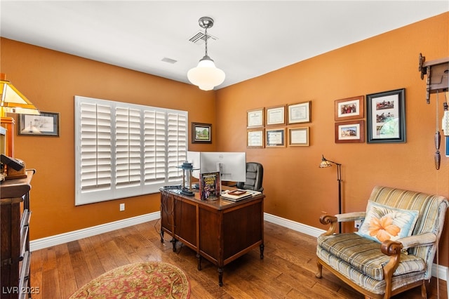 7428 Doe Ave, Las Vegas, NV 89117 - office space featuring hardwood / wood-style flooring and baseboards