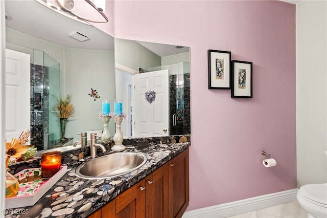 7428 Doe Ave, Las Vegas, NV 89117 - full bath with vanity and an enclosed shower