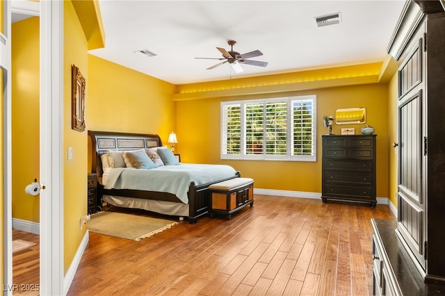 7428 Doe Ave, Las Vegas, NV 89117 - bedroom featuring light wood-style floors and a ceiling fan