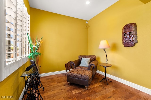 7428 Doe Ave, Las Vegas, NV 89117 - sitting room with wood finished floors and recessed lighting