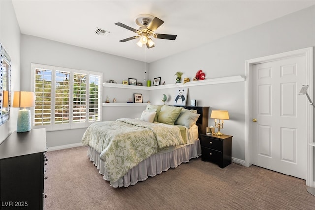 7428 Doe Ave, Las Vegas, NV 89117 - bedroom with carpet flooring and ceiling fan