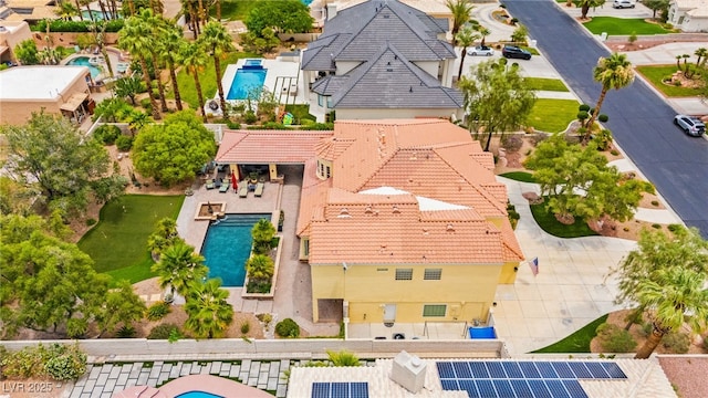 7428 Doe Ave, Las Vegas, NV 89117 - view from above of property with a pool area