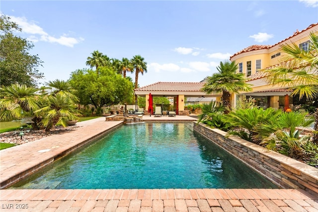 7428 Doe Ave, Las Vegas, NV 89117 - swimming pool featuring a gazebo and a patio