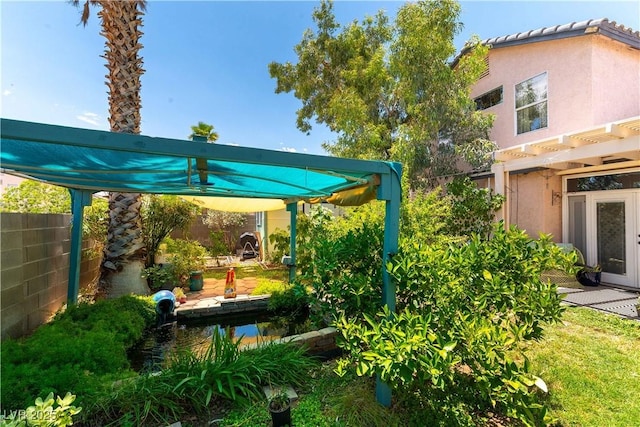 3650 Russian Olive St, North Las Vegas, NV 89032 - view of yard featuring a pergola