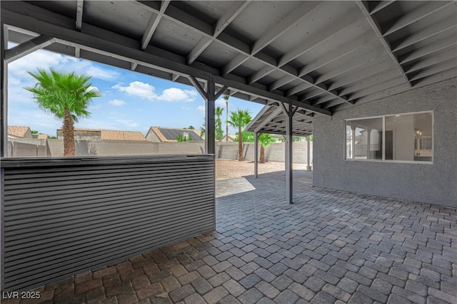 6129 Bedrock Ct, North Las Vegas, NV 89031 - fenced backyard featuring a patio area