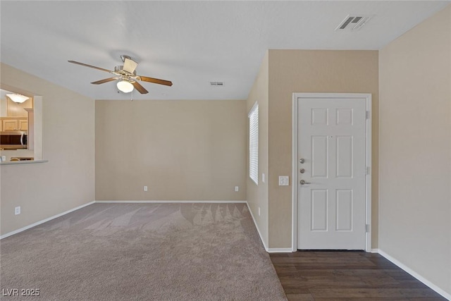 4625 Centisimo Dr Unit 202, North Las Vegas, NV 89084 - foyer featuring a ceiling fan and baseboards