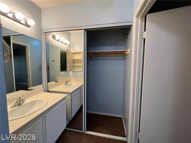 4855 S Torrey Pines Dr Unit 201, Las Vegas, NV 89103 - full bathroom with two vanities