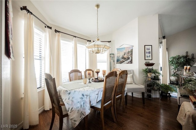 3648 Glen Ridge Way, Las Vegas, NV 89108 - dining area featuring a chandelier and wood finished floors