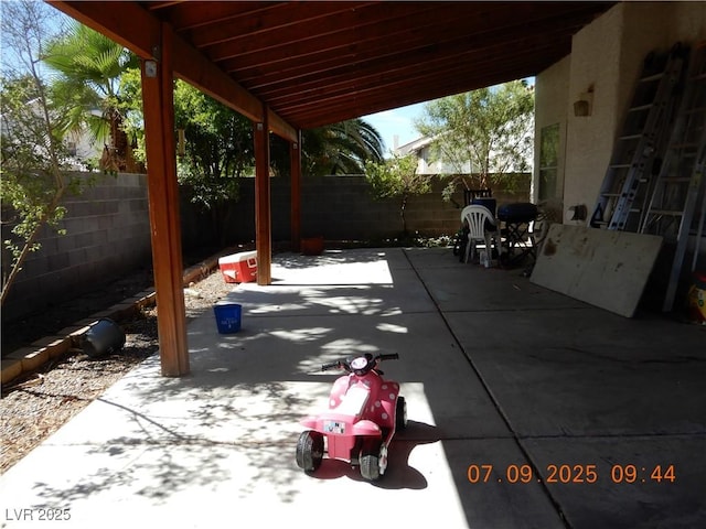 3428 Strawberry Roan Rd, North Las Vegas, NV 89032 - fenced backyard featuring a patio area and outdoor dining area