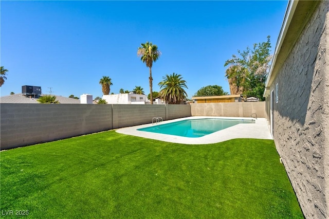 4135 E Harmon Ave, Las Vegas, NV 89121 - view of swimming pool with a fenced backyard