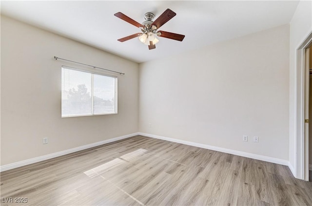 1050 E Cactus Ave Unit 2110, Las Vegas, NV 89183 - unfurnished room with light wood-style flooring and a ceiling fan