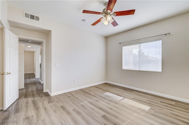 1050 E Cactus Ave Unit 2110, Las Vegas, NV 89183 - spare room with light wood-style flooring and a ceiling fan