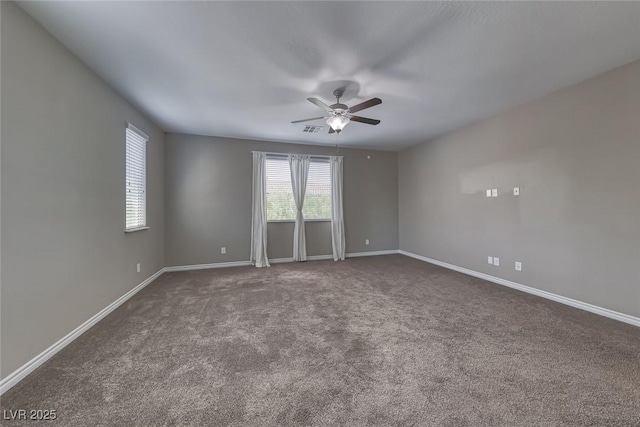 12313 Old Muirfield St, Las Vegas, NV 89141 - carpeted empty room with a ceiling fan and baseboards
