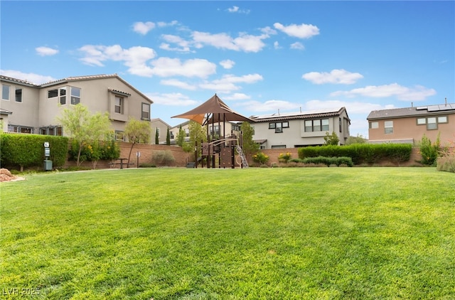10280 Midnight Meteor Ave, Las Vegas, NV 89166 - view of yard with a playground