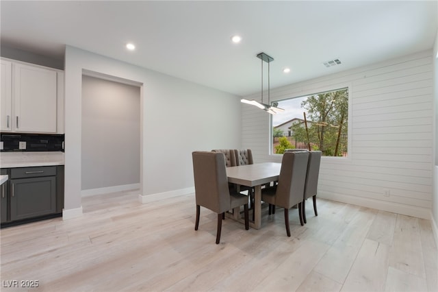 10280 Midnight Meteor Ave, Las Vegas, NV 89166 - dining space featuring light wood finished floors and recessed lighting