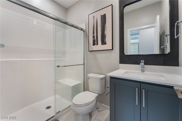 10280 Midnight Meteor Ave, Las Vegas, NV 89166 - bathroom featuring a stall shower and vanity