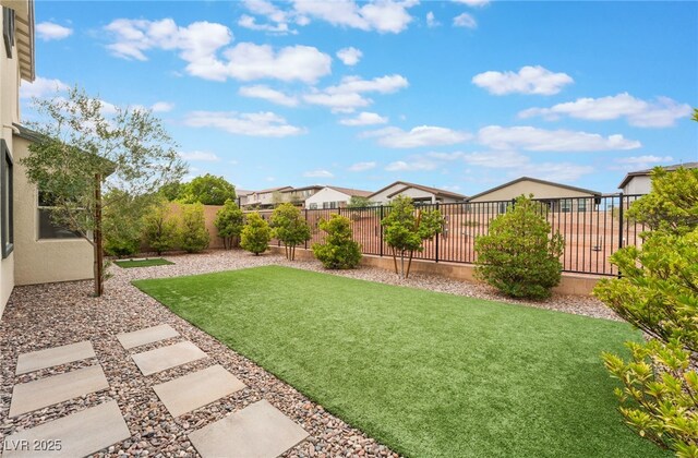 10280 Midnight Meteor Ave, Las Vegas, NV 89166 - fenced backyard featuring a residential view
