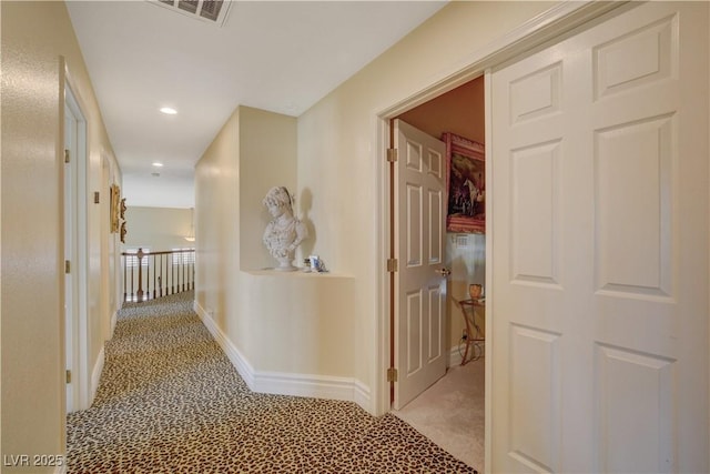 7613 Hackensack Ct, Las Vegas, NV 89128 - hallway with light carpet and recessed lighting
