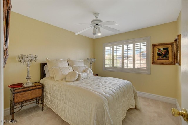 7613 Hackensack Ct, Las Vegas, NV 89128 - bedroom featuring light colored carpet and ceiling fan