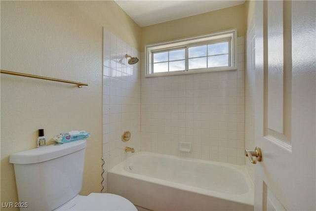 7613 Hackensack Ct, Las Vegas, NV 89128 - bathroom featuring toilet and tub / shower combination