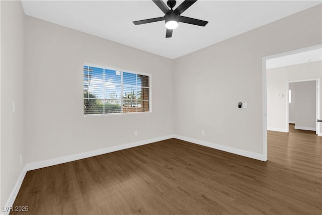5174 S Jones Blvd Unit 105, Las Vegas, NV 89118 - unfurnished room featuring dark wood-style flooring and a ceiling fan