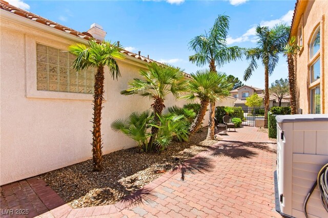 9136 Eagle Ridge Dr, Las Vegas, NV 89134 - view of patio / terrace featuring a gate