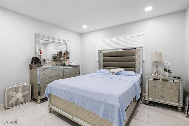 3361 Horizon St, Las Vegas, NV 89121 - bedroom featuring marble look tiles and recessed lighting
