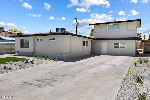 3361 Horizon St, Las Vegas, NV 89121 - view of front facade featuring a patio, concrete driveway, and stucco siding