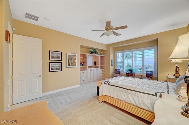 212 Florio Ct, Las Vegas, NV 89138 - bedroom featuring light colored carpet and ceiling fan
