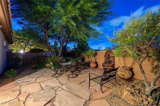 212 Florio Ct, Las Vegas, NV 89138 - fenced backyard featuring a patio area