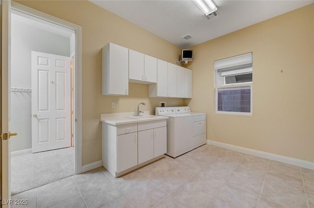 212 Florio Ct, Las Vegas, NV 89138 - laundry room featuring cabinet space and washing machine and clothes dryer