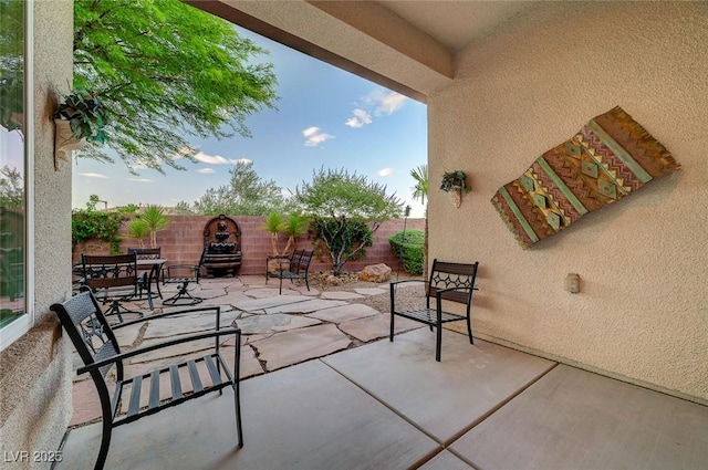 212 Florio Ct, Las Vegas, NV 89138 - fenced backyard with a patio
