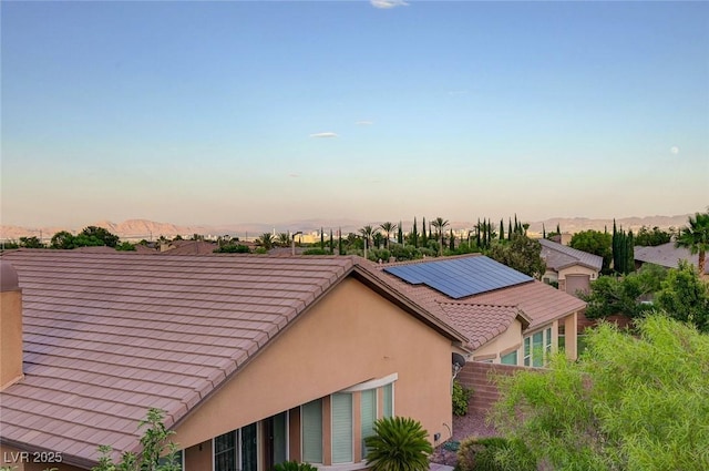 212 Florio Ct, Las Vegas, NV 89138 - exterior view of stucco siding and a tile roof