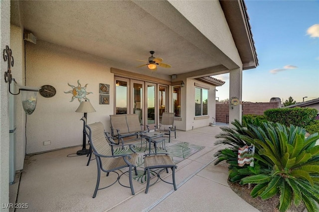 212 Florio Ct, Las Vegas, NV 89138 - view of patio featuring a ceiling fan