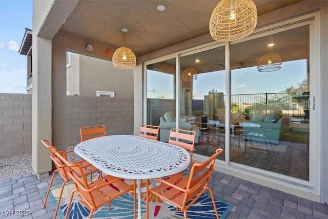714 Rogue Wave St, Las Vegas, NV 89138 - view of patio featuring outdoor dining area
