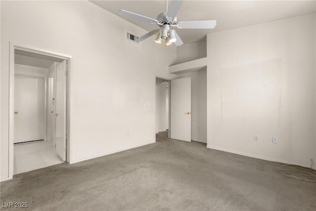 6201 E Lake Mead Blvd Unit 210, Las Vegas, NV 89156 - carpeted empty room with a ceiling fan