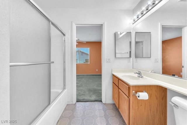 9948 Trailing Vine St, Las Vegas, NV 89183 - full bathroom featuring vanity, combined bath / shower with glass door, and tile patterned floors