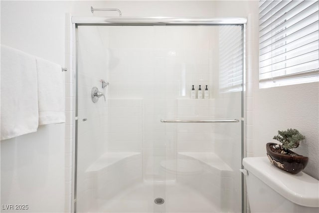 3447 Covilha Ln, Henderson, NV 89044 - bathroom with toilet and a stall shower