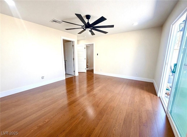 612 Brush St, Las Vegas, NV 89107 - unfurnished room featuring wood finished floors and a ceiling fan