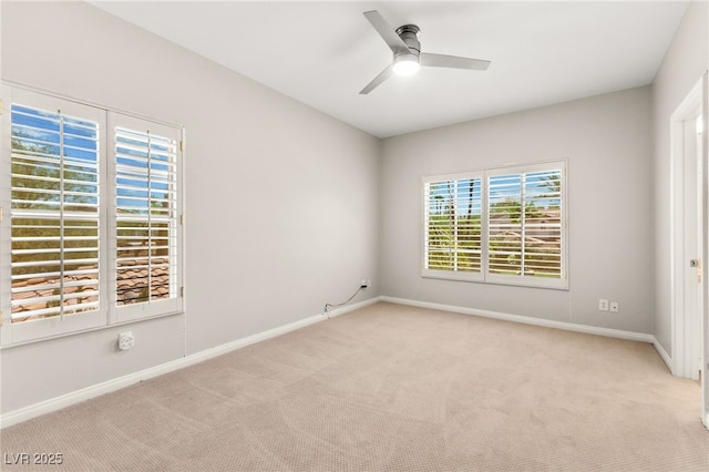 1800 Aztec Cliffs Ct, Las Vegas, NV 89128 - spare room featuring light carpet and a ceiling fan