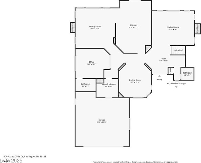 1800 Aztec Cliffs Ct, Las Vegas, NV 89128 - view of floor plan / room layout