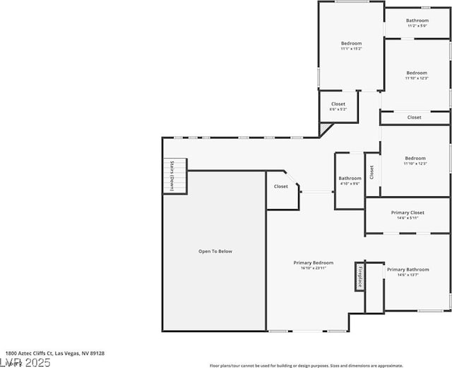 1800 Aztec Cliffs Ct, Las Vegas, NV 89128 - view of room layout