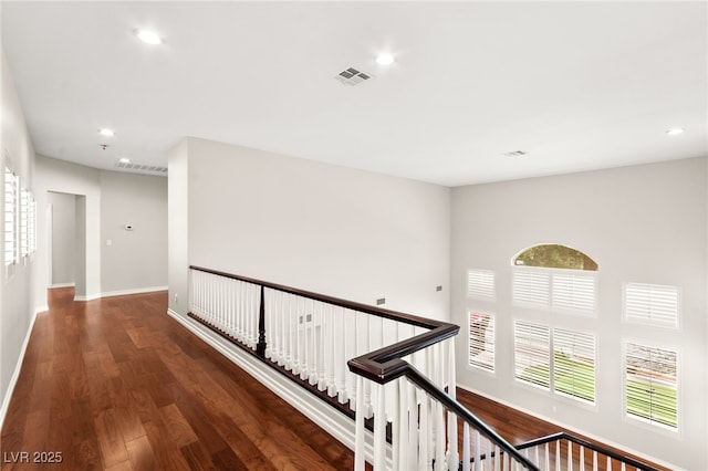 1800 Aztec Cliffs Ct, Las Vegas, NV 89128 - hallway featuring wood finished floors and recessed lighting